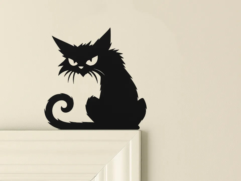 Halloween Cat Door Corner Decoration