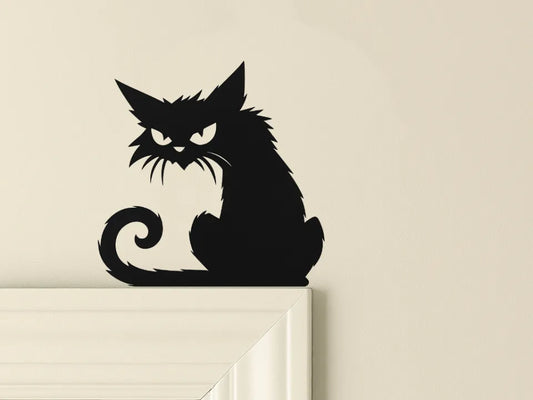 Halloween Cat Door Corner Decoration