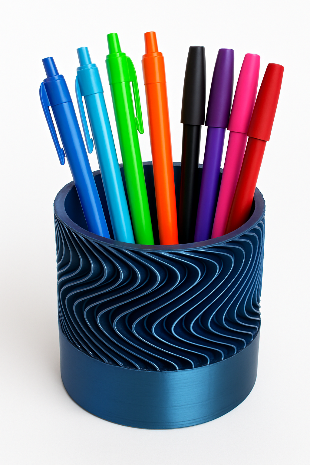 Wavy design multi purpose pot