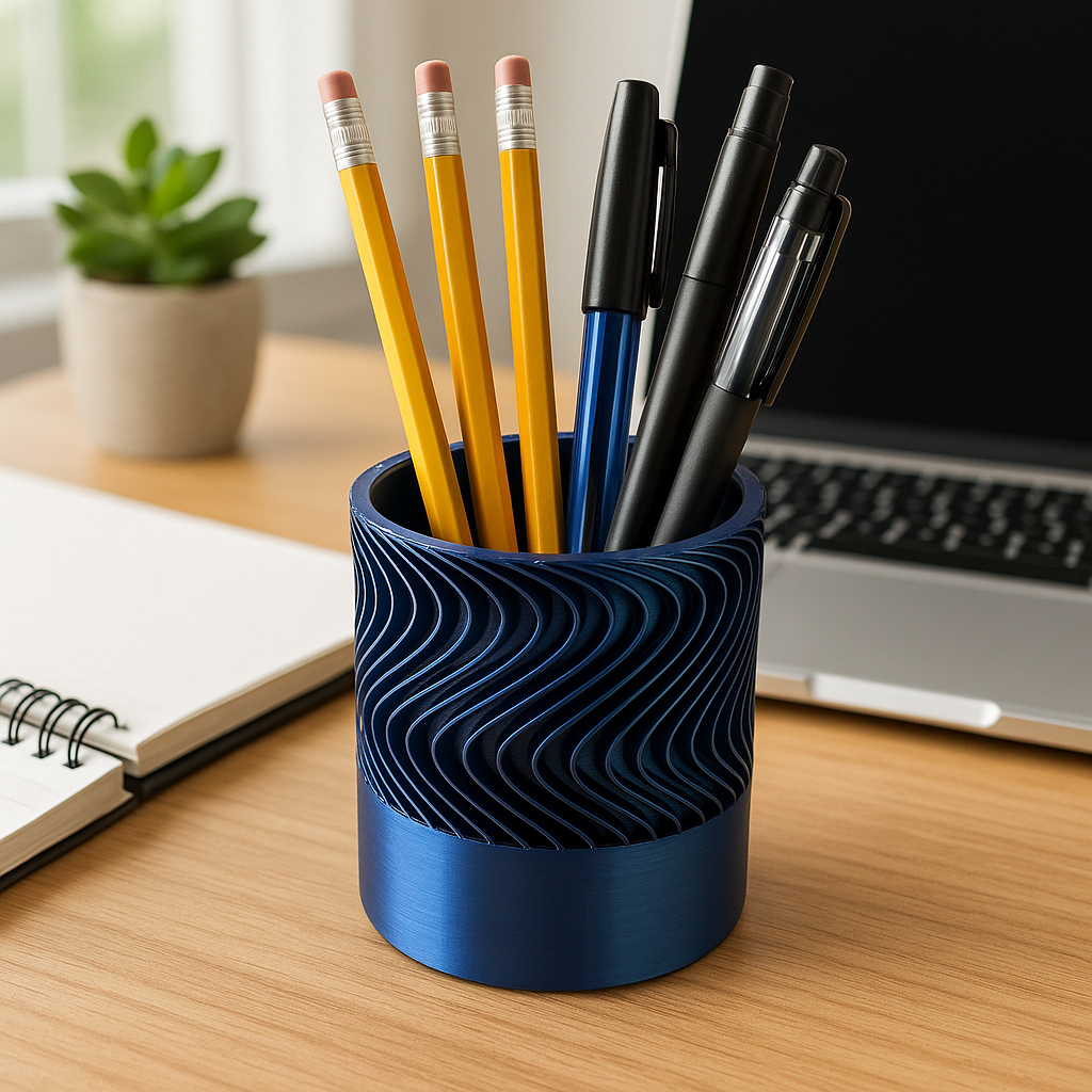 Wavy design multi purpose pot