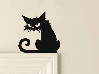 Halloween Cat Door Corner Decoration